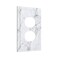 tulpock Gray Marble Outlet Covers Whtie Grey Light Switch Cover Decorative Wall Plate Switchpalte Electrical Faceplate for Bathroom Bedroom Kitchen 5 x 3