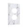 tulpock Gray Marble Outlet Covers Whtie Grey Light Switch Cover Decorative Wall Plate Switchpalte Electrical Faceplate for Bathroom Bedroom Kitchen 5 x 3