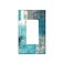 ReHeBaZi Turquoise and Grey 1Gang Rocker Wall Plate Cover Teal Abstract Art Decorative Light Switch Cover Modern Electrical Outlet Covers Kitchen Accessories Decor