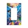 Spshian Underwater World Ocean Cartoon Turtle Whales 1 Gang Rocker Light Switch Covers Decorative Single Decora Outlet Wall Plate Faceplate Switchplate GFCI for Bathroom Bedroom Decor
