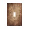 Thsanju Village Sepia Wooden Board Country 1 Gang Light Switch Covers Decorative Plank Single Toggle Wall Plate Switchcover Electrical Switchplate for Farmhouse Bathroom Bedroom Decor