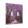 Spshian Violet Floral Spring Park Nature Double Toggle Light Switch Cover Decorative Purple Flower 2 Gang Wall Plate Electrical Faceplate for Bathroom Home Living Room Decor 5 x 49 In