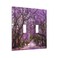 Spshian Violet Floral Spring Park Nature Double Toggle Light Switch Cover Decorative Purple Flower 2 Gang Wall Plate Electrical Faceplate for Bathroom Home Living Room Decor 5 x 49 In
