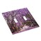 Spshian Violet Floral Spring Park Nature Double Toggle Light Switch Cover Decorative Purple Flower 2 Gang Wall Plate Electrical Faceplate for Bathroom Home Living Room Decor 5 x 49 In