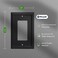 Mrayaki Wall Plate Duplex Outlet Covers Matte Black Light Switch Cover Natural Bamboo Fiber Electrical Outlet Cover Plate Variety of 13 Styles DecoratorDuplexToggleCombo 1 Gang Decorator 4 Pack