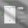 Mrayaki Wall Plates Duplex Outlet Covers Classic White Light Switch Cover Natural Bamboo Fiber Electrical Outlet Cover Plate Variety of 13 Styles ToggleCombo 1 Gang Blank 4 Pack White