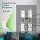 Mrayaki Wall Plates Duplex Outlet Covers Classic White Light Switch Cover Natural Bamboo Fiber Electrical Outlet Cover Plate Variety of 13 Styles ToggleCombo White 3 Gang Decorator 1 Pack