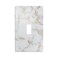 Gianlaima White And Gold Marble Granite Decor Print Light Switch Plate Cover Plastic Wall Plates Single Gang Toggle Switch