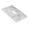 Gianlaima White And Gold Marble Granite Decor Print Light Switch Plate Cover Plastic Wall Plates Single Gang Toggle Switch