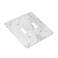 TUFOSERY White Marble Pattern Light Switch Cover Decorative Double Toggle Wall Plate 2Gang Art Print Faceplate for Kitchen Home Kids Room Decor 45 X 45