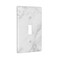 TUFOSERY White Marble Pattern Light Switch Cover Decorative Single Toggle Wall Plate 1Gang Art Print Faceplate for Kids Kitchen Home Room Decor 45 x 276