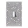 WIRESTER Silver Shiny Sparkle Bling Crystal Rhinestones Wall Plate Cover Single Gang Toggle Light Switch Cover