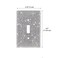 WIRESTER Silver Shiny Sparkle Bling Crystal Rhinestones Wall Plate Cover Single Gang Toggle Light Switch Cover