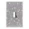 WIRESTER Silver Shiny Sparkle Bling Crystal Rhinestones Wall Plate Cover Single Gang Toggle Light Switch Cover