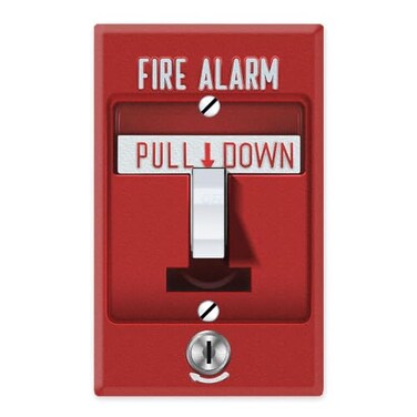 WIRESTER Single Gang Toggle Light Switch PlateWall Plate Cover Fire Alarm
