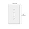 WIRESTER Single Gang Toggle Light Switch PlateWall Plate Cover Red Brown Wood