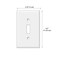 WIRESTER Single Gang Toggle Light Switch PlateWall Plate Cover Red Brown Wood