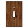 WIRESTER Single Gang Toggle Light Switch PlateWall Plate Cover Red Brown Wood