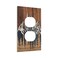 Tewujay Wood Outlet Cover 1 Gang Mountain Tree Board Light Switch Cover Single Duplex Wall Plate Covers Switchplate Covers Electrical Faceplate For Country Bedroom