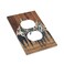 Tewujay Wood Outlet Cover 1 Gang Mountain Tree Board Light Switch Cover Single Duplex Wall Plate Covers Switchplate Covers Electrical Faceplate For Country Bedroom
