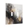 Wpshijia Decorative Light Switch Cover Plate Abstract Black Gold Gray Marble Texture 2 Gang Outlet Covers Double Toggle Wall Plates for Electrical Switch Plate Covers Faceplate for Kitchen Home Decor