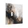 Wpshijia Decorative Light Switch Cover Plate Abstract Black Gold Gray Marble Texture 2 Gang Outlet Covers Double Toggle Wall Plates for Electrical Switch Plate Covers Faceplate for Kitchen Home Decor