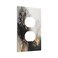 Wpshijia Decorative Outlet Covers Abstract Black Gold Gray Marble Texture 1 Gang Duplex Light Switch Cover Plate Unique Wall Plates for Electrical Switch Plate Covers for Kitchen Home Decor
