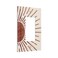 Wpshijia Mid Century Boho Sun Single Rocker Light Switch Covers 1 Gang Outlet Cover Wall Plate Decorative GFCI Switchplate Faceplate for Bedroom Bathroom Livingroom Decor