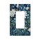 Wuyocha WUYOCHA White Flowers Green Leaves Single Decora Outlet Wall Plate 1 Gang Rocker Decorative Switchplate Faceplate GFCI Light Switch Covers for Home Living Decor