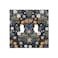 Xuejiaku Boho Leaf Floral Navy Blue Background Double Toggle Light Switch Covers 2 Gang Wall Plate Dual Decorative Switchplate Electrical Faceplate for Farmhouse Country Bedroom Bedroom Decor