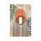 Xuejiaku Decorative Switch Plate Covers Abstract Mid Century Modern Arch Boho Gold Sun Leaf 1 Gang Wall Plate Single Toggle Light Switch Cover Plate Jumbo Electrical Switchplate Receptacle Faceplate