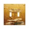 Xuejiaku Light Switch Cover Plate Gold Lotus Water Drop Luxury Floral Art 2 Gang Double Toggle Decorative Switch Plates Wallplates Electrical Faceplate for Bathroom Bedroom Decor