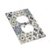 Xuejiaku Outlet Covers Boho Mandala Moroccan Talavera Tile Style 1 Gang Duplex Light Switch Cover Plate Decorative Wall Plates Electrical Switchplate Receptacle Cover for Kitchen Bedroom Decor