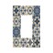 Xuejiaku Outlet Covers Boho Mandala Moroccan Talavera Tile Style 1 Gang Wall Plate Single Rocker Light Switch Cover Decorative GFCI Receptacle Cover Electrical Switchplate for Kitchen Bedroom Decor