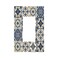 Xuejiaku Outlet Covers Boho Mandala Moroccan Talavera Tile Style 1 Gang Wall Plate Single Rocker Light Switch Cover Decorative GFCI Receptacle Cover Electrical Switchplate for Kitchen Bedroom Decor