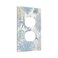 Yamxbfa Decorative Switch Plate Covers Boho Coral Starfish Seashell 1 Gang Receptacle Duplex Wall Plate Light Switch Cover Single Dual Device Outlet Plate Sea Life Electrical Faceplate