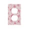 YETTASBIN Bow Pink Toggle Light Switch Cover Unbreakable Wall Plate Cover with Screws for Living Room Bedroom Office School Home Decor453 x 276 Inch