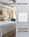 ZILLSEA 2Pack Double Toggle Wall Plates Pure White Classic Beadboard Light Switch Covers Decorative Switch Plate Covers Durable Metal 496488 Midsize