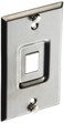Leviton QuickPort Telephone Wall Jack Stainless Steel Recessed Port 4108W1SP