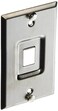 Leviton QuickPort Telephone Wall Jack Stainless Steel Recessed Port 4108W1SP