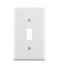 Leviton 1Gang Toggle Device Switch Wallplate Standard Size Thermoset Device Mount 10 Pack 88001WMP White