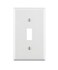 Leviton 1Gang Toggle Device Switch Wallplate Standard Size Thermoset Device Mount 10 Pack 88001WMP White