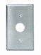 Leviton 1Gang Key Lock Power Switch Wallplate Standard Size Magnetic Stainless Steel 8407140