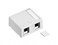Leviton SurfaceMount QUICKPORT Box Plenum Rated 2Port 410892WP White