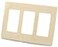 Leviton 3Gang Decora Plus Screwless SnapOn Wallplate 80311ST Light Almond