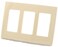 Leviton 3Gang Decora Plus Screwless SnapOn Wallplate 80311ST Light Almond