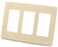 Leviton 3Gang Decora Plus Screwless SnapOn Wallplate 80311ST Light Almond