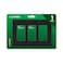 Lutron Claro Black Light Switch Cover Plate 3Gang Screwless Wall Plate for Rocker Light Switches Outlet Cover Gloss CW3BL