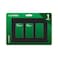 Lutron Claro Black Light Switch Cover Plate 3Gang Screwless Wall Plate for Rocker Light Switches Outlet Cover Gloss CW3BL