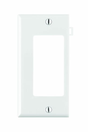 Leviton 1Gang DecoraGFCI Device Wallplate Sectional Thermoplastic Nylon Device Mount End Panel PSE26W White